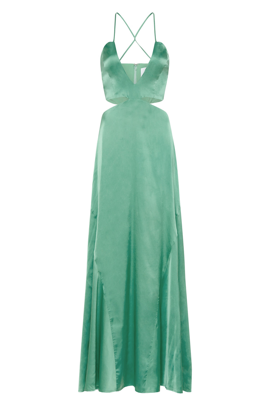 Zena Cut Out Split Maxi Dress, Moss / XXL | Au16