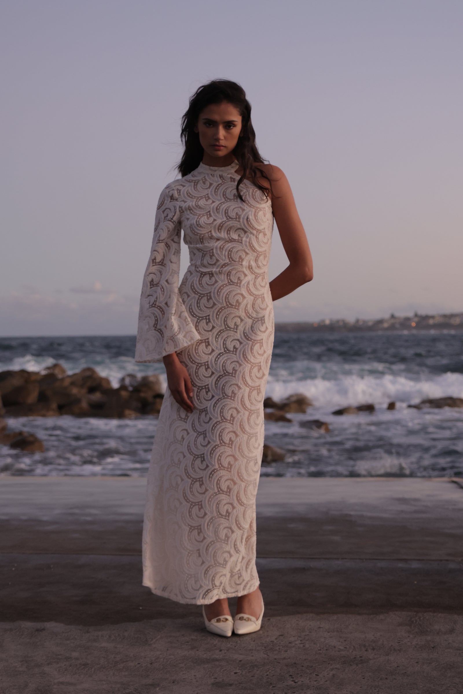 moda lace dress Ethereal lace Sleeveless Wedding Dress