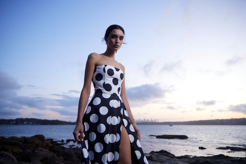 line and dot sonia dress Sonia Gown