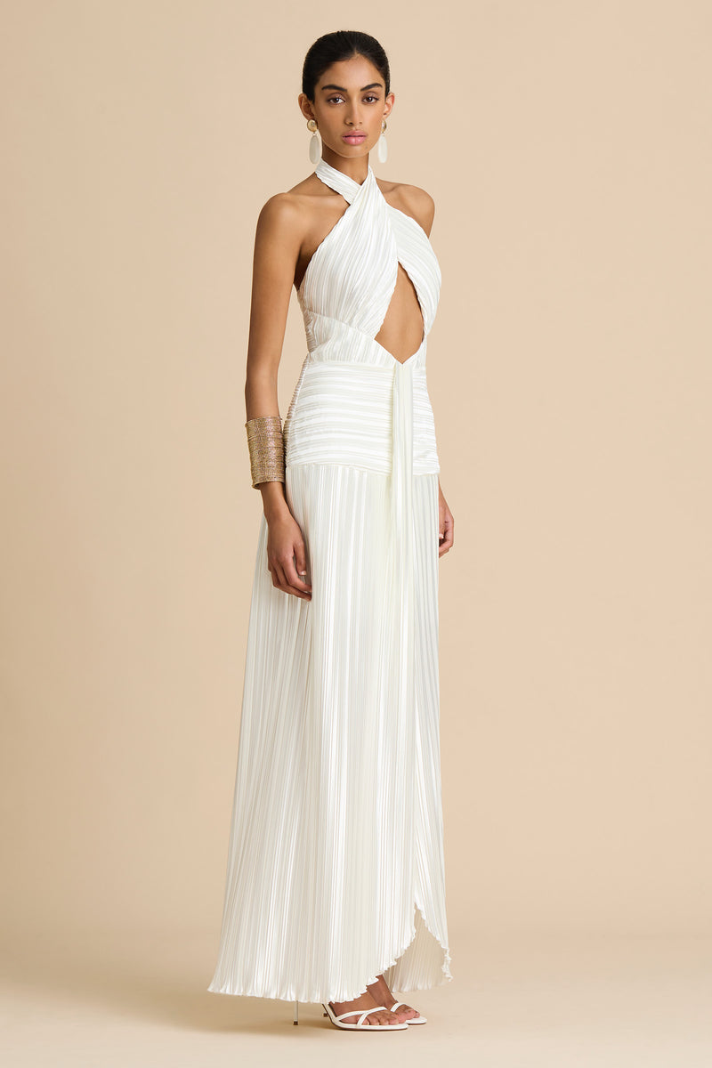 white plisse dress ARIANA PLISSÉ DRESS, Placid Blue / XX-SMALL | AU4 Sleeveless Cocktail & Party style neckline and support BEST SELLERS Size:US size 14