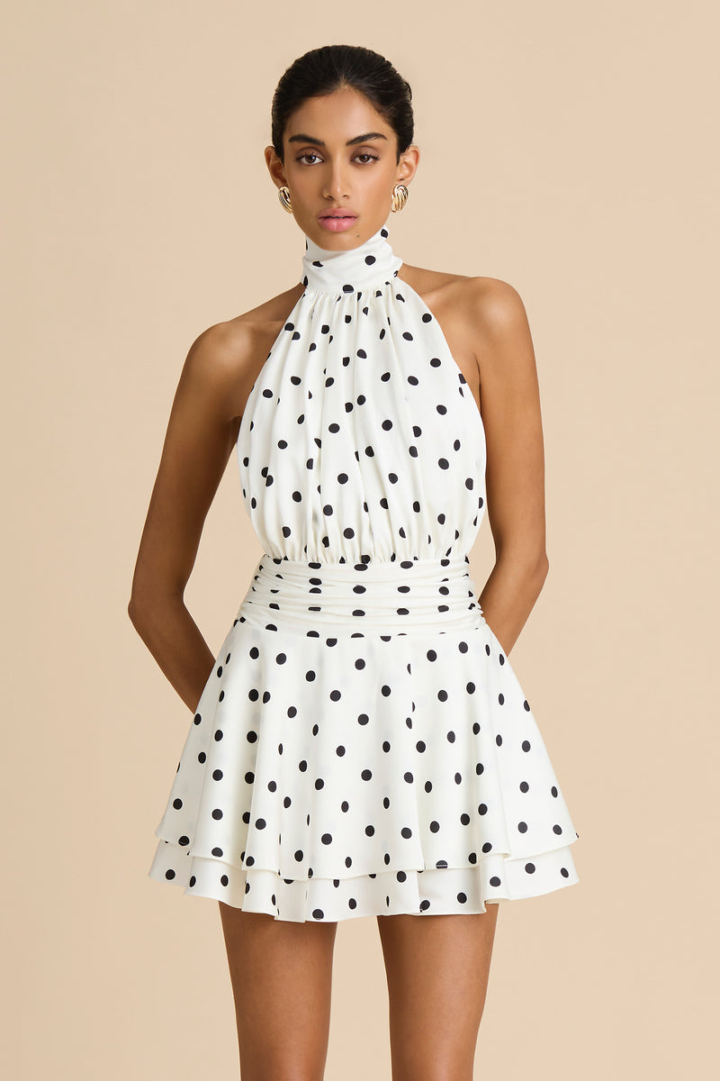 babelini mini dress ISABELI MINI DRESS, Polka dots / S | AU8