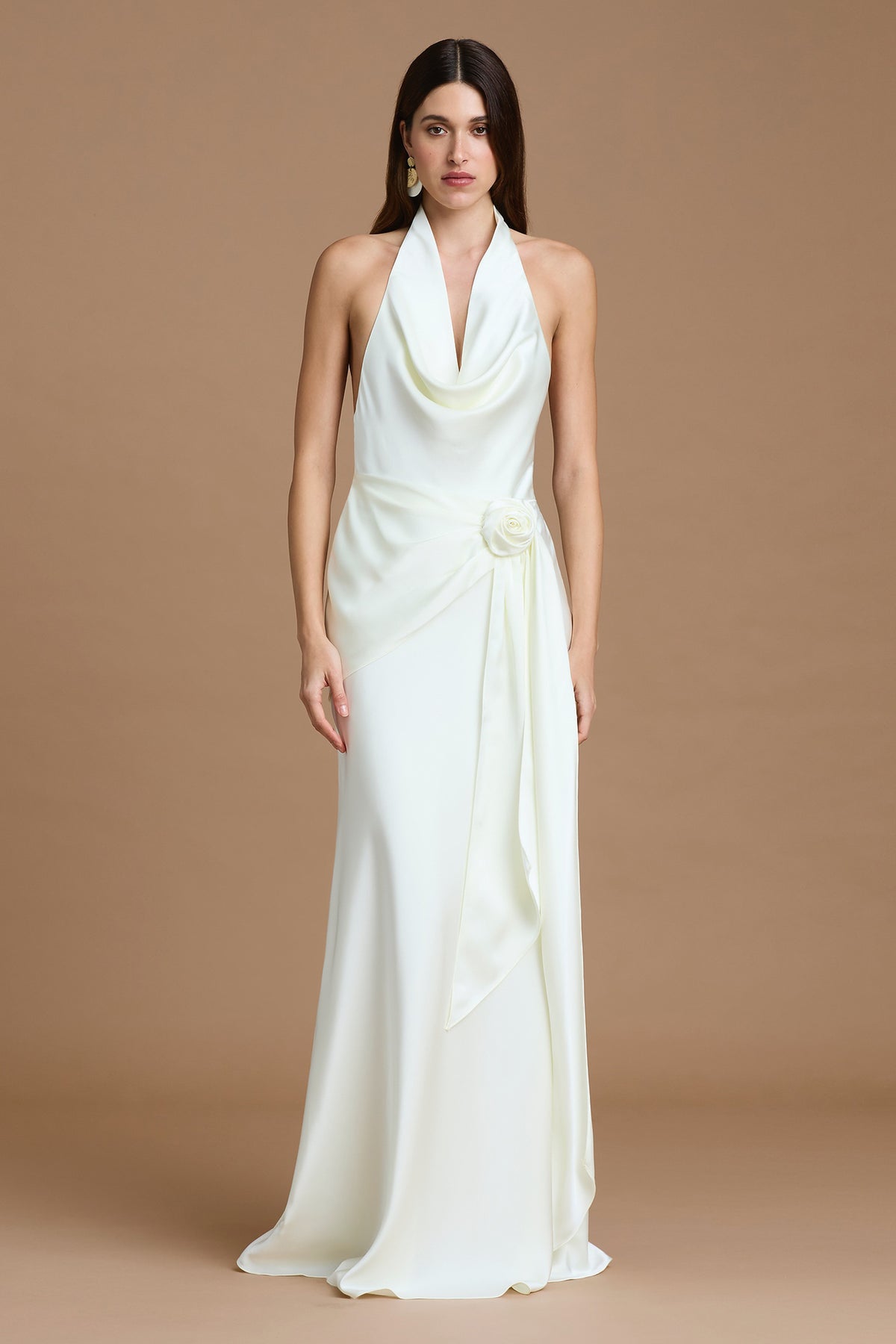 moda white dress Vero Maternity 'VMMANE' female plain colored size XXL making it a must Satin Fit and Flare Backless