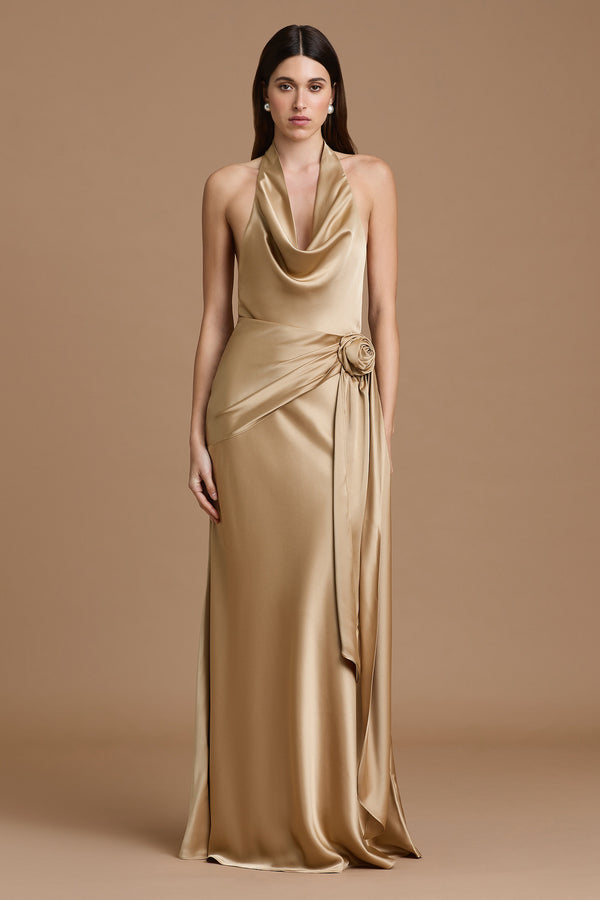sonya satin dress windsor Sonya Satin Dress Windsor Ivory