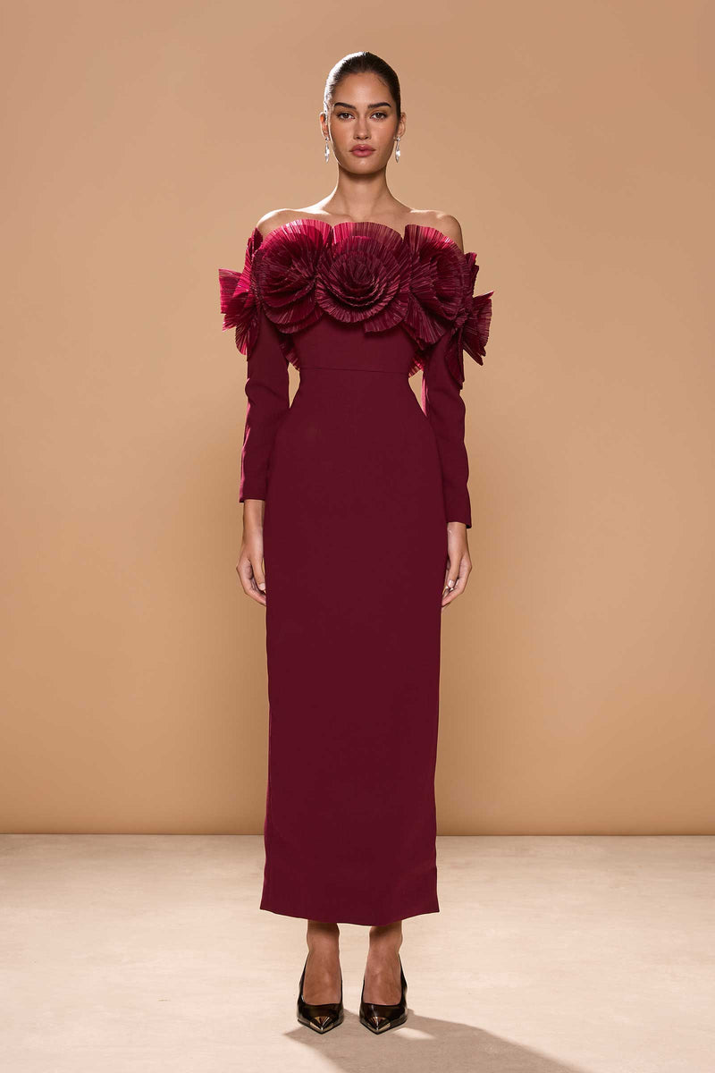 SIIA GOWN MERLOT