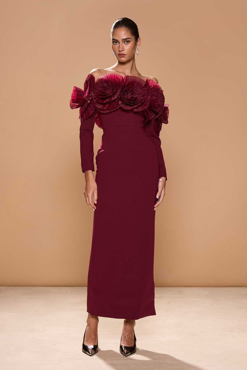 SIIA GOWN MERLOT