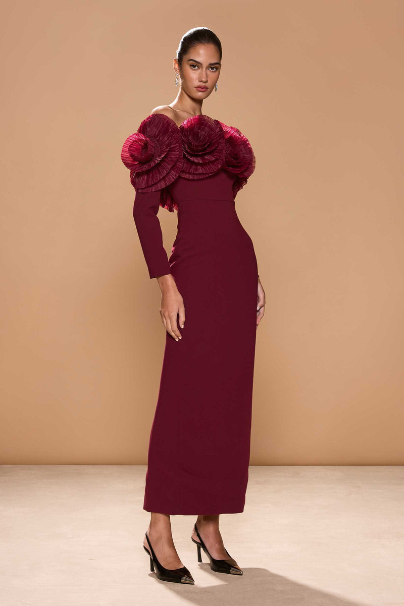 SIIA GOWN MERLOT