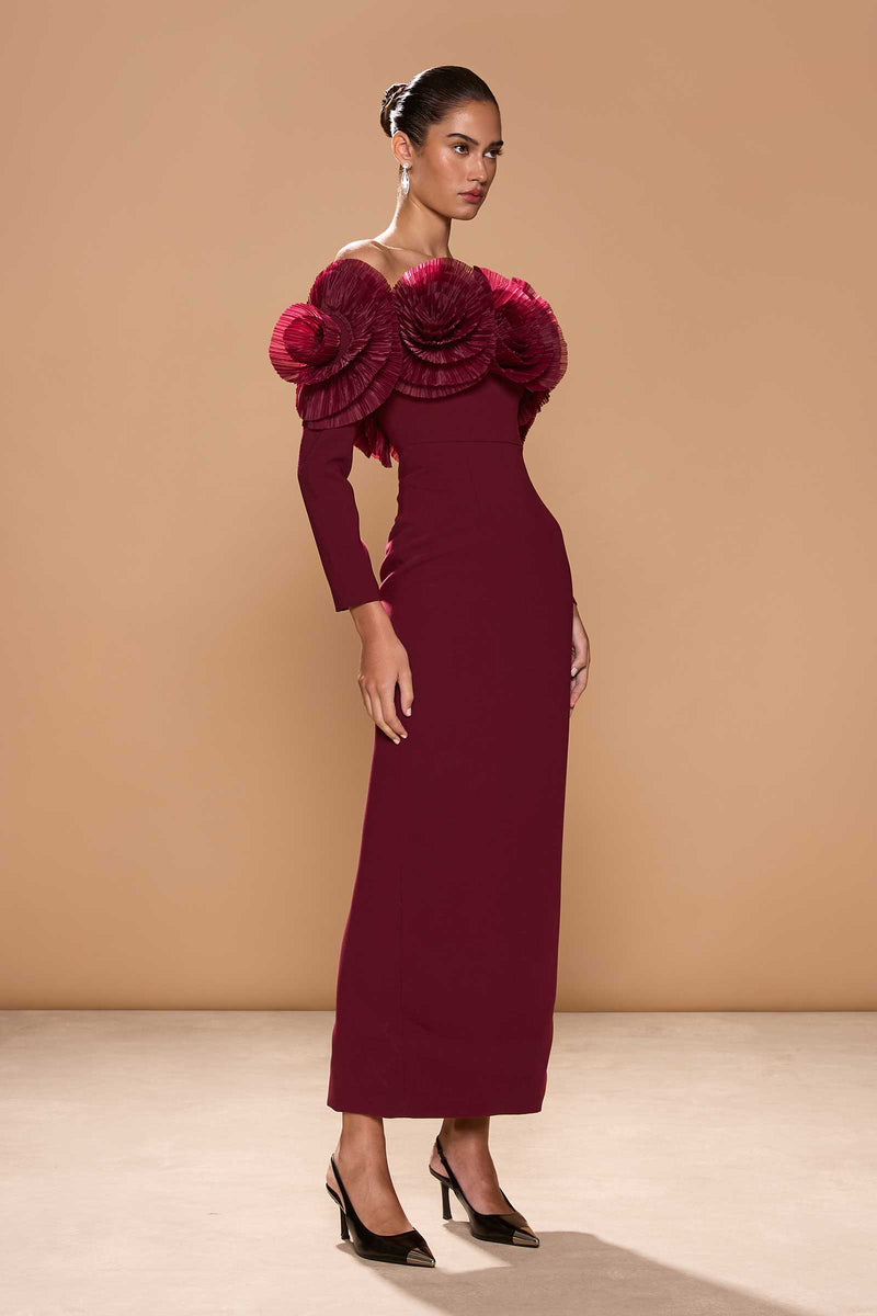 SIIA GOWN MERLOT