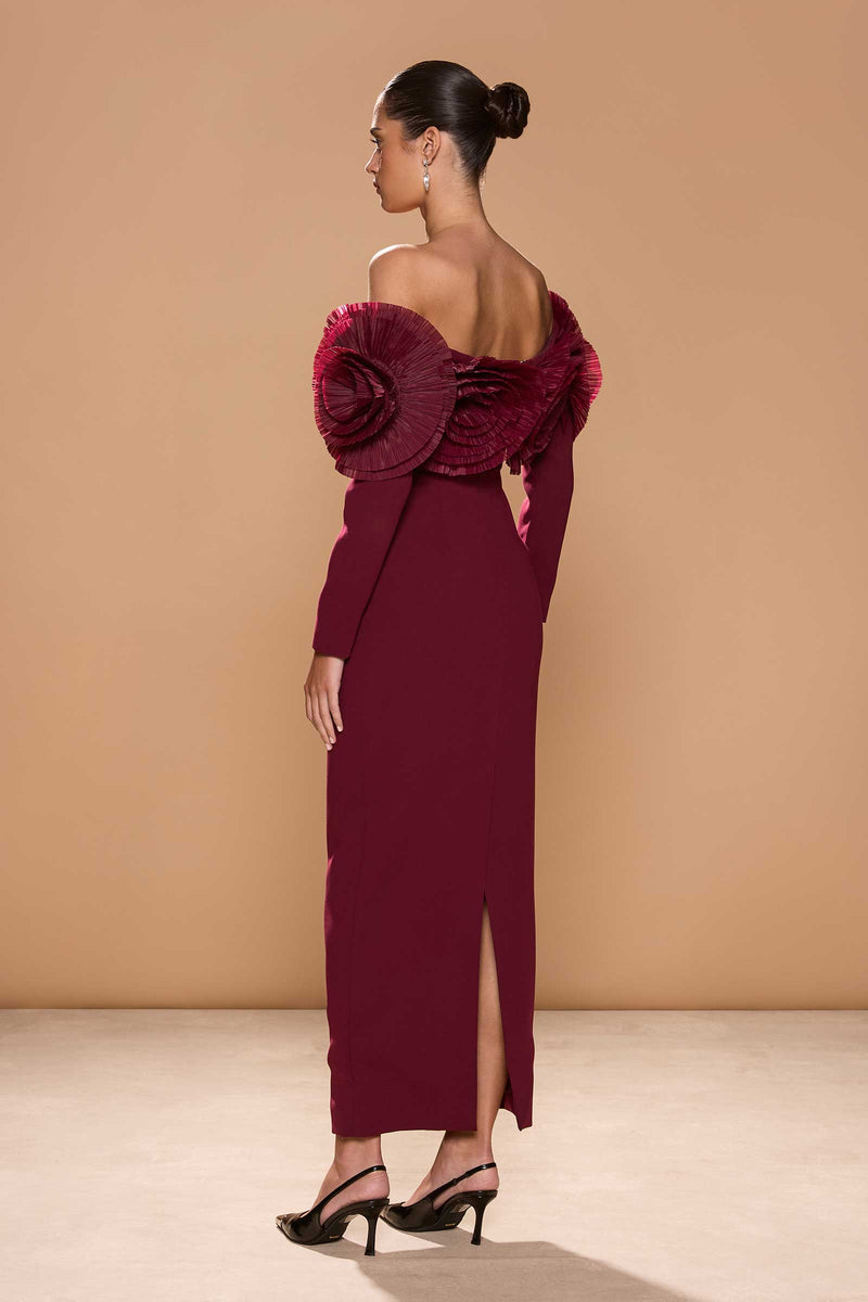 SIIA GOWN MERLOT