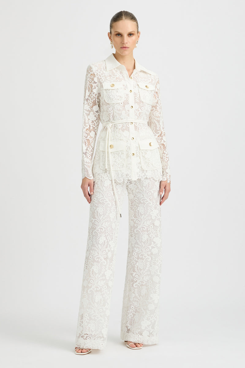 RANA LACE FLARED PANT