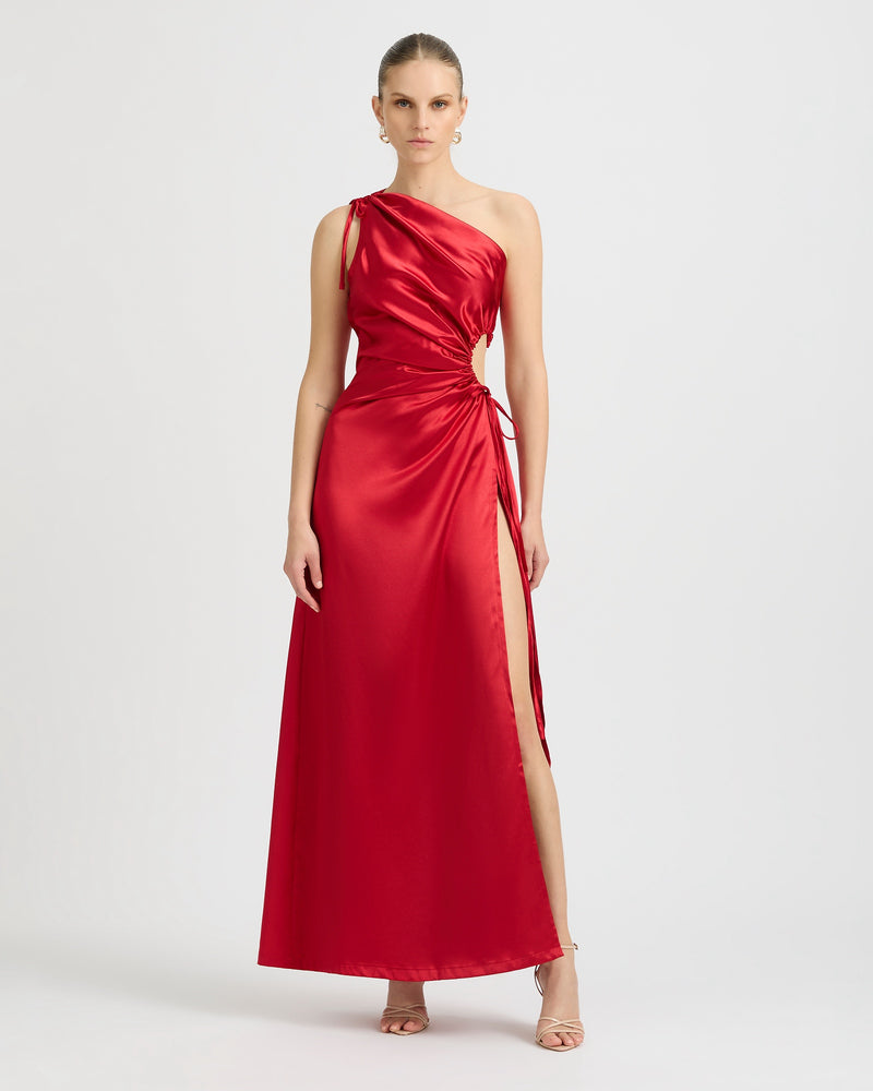 NOUR SCARLET RED DRESS