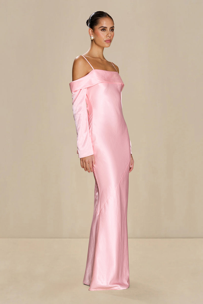 ISSY DRESS, PETAL PINK / LARGE | AU12