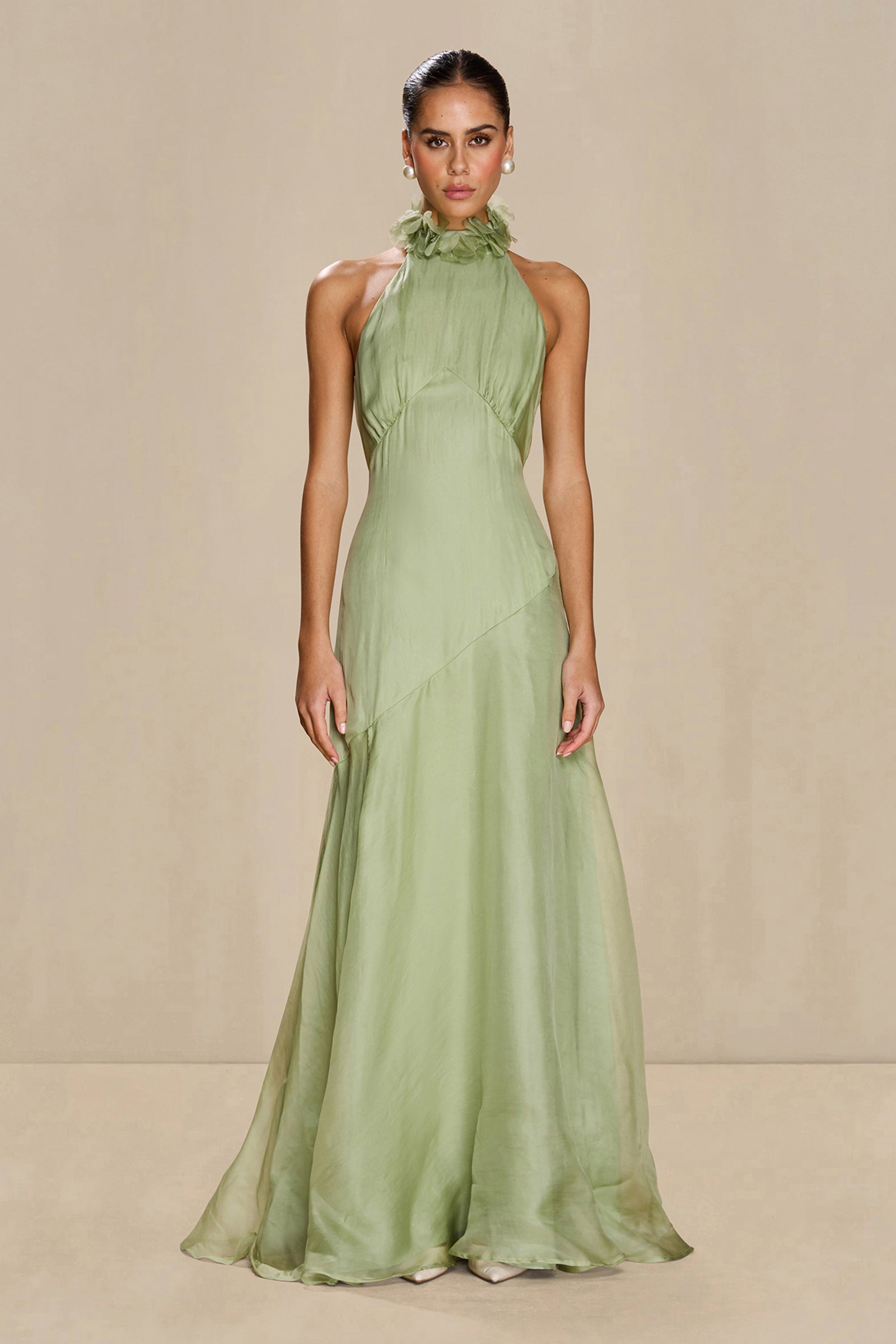 sonya moda green dress Noelle Gown whispervideo
