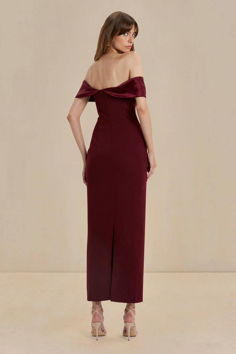ALEHI DRESS MERLOT, MERLOT / SMALL | AU8 | US4 ALEHI DRESS MERLOT, MERLOT / SMALL | AU8 | US4