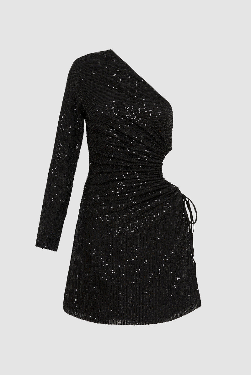 NOUR BLACK SEQUIN MINI