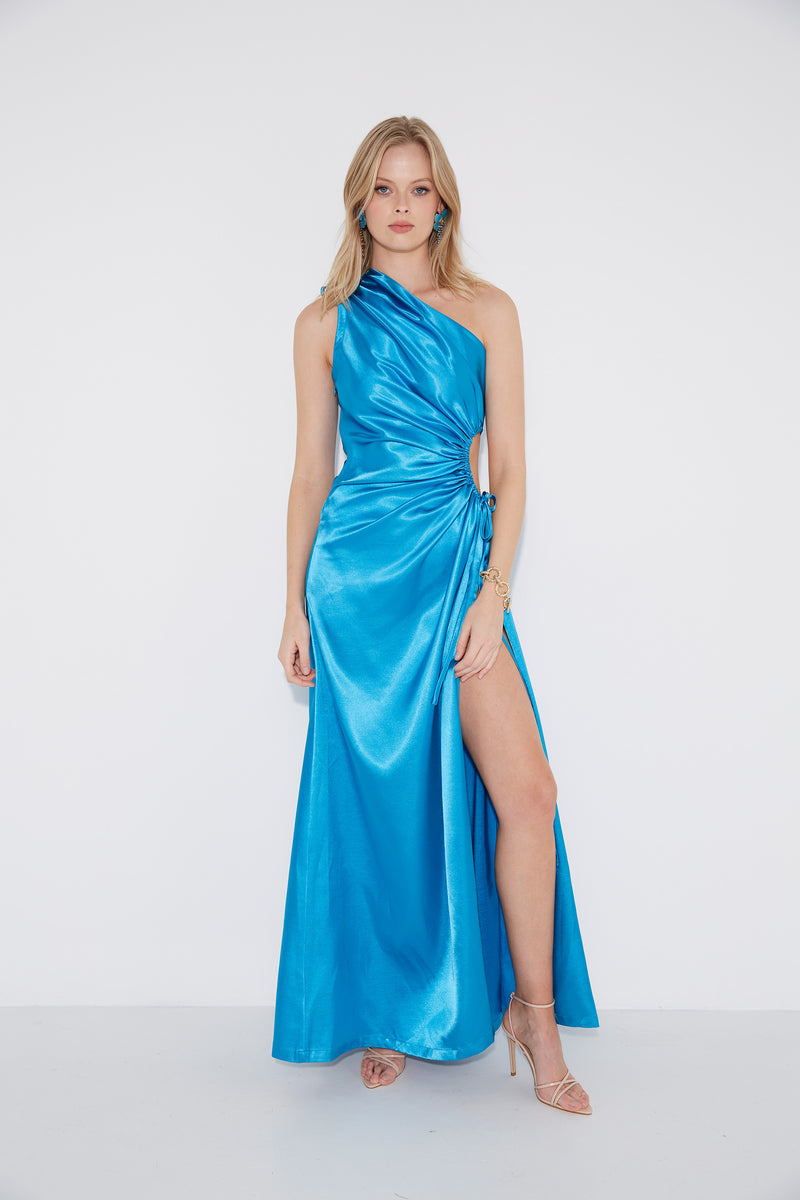 NOUR CYAN DRESS NOUR CYAN DRESS