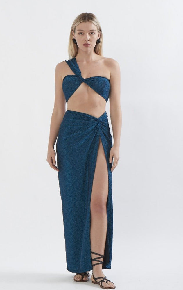 Petra Skirt in Aquamarine Shimmer