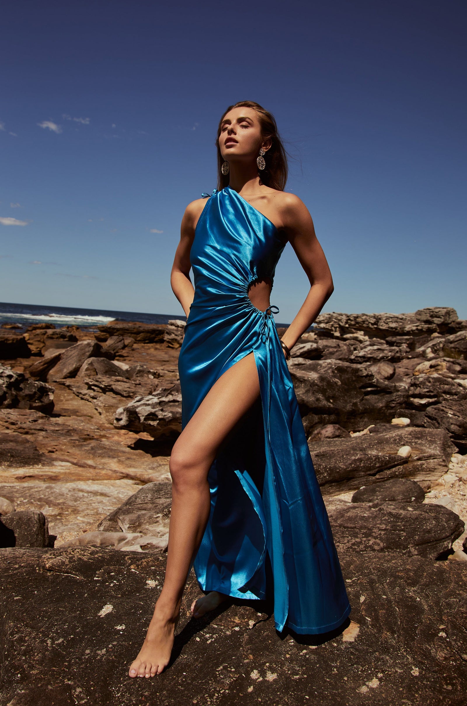 cyan maxi dress NOUR CYAN DRESS – SONYA MODA