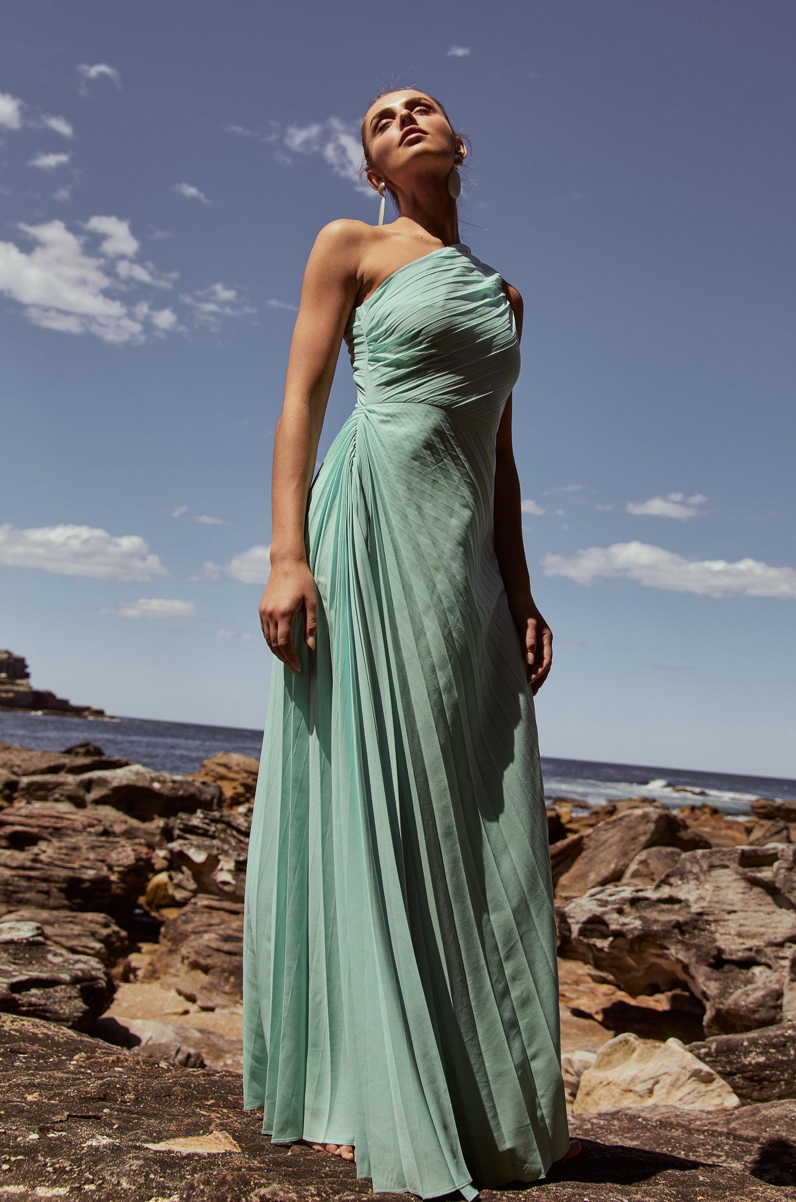 sonya moda green dress AZALEA GOWN IN MINT – whispervideo
