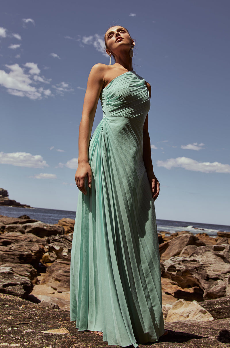 AZALEA GOWN IN MINT SONYA MODA AZALEA GOWN IN MINT SONYA MODA