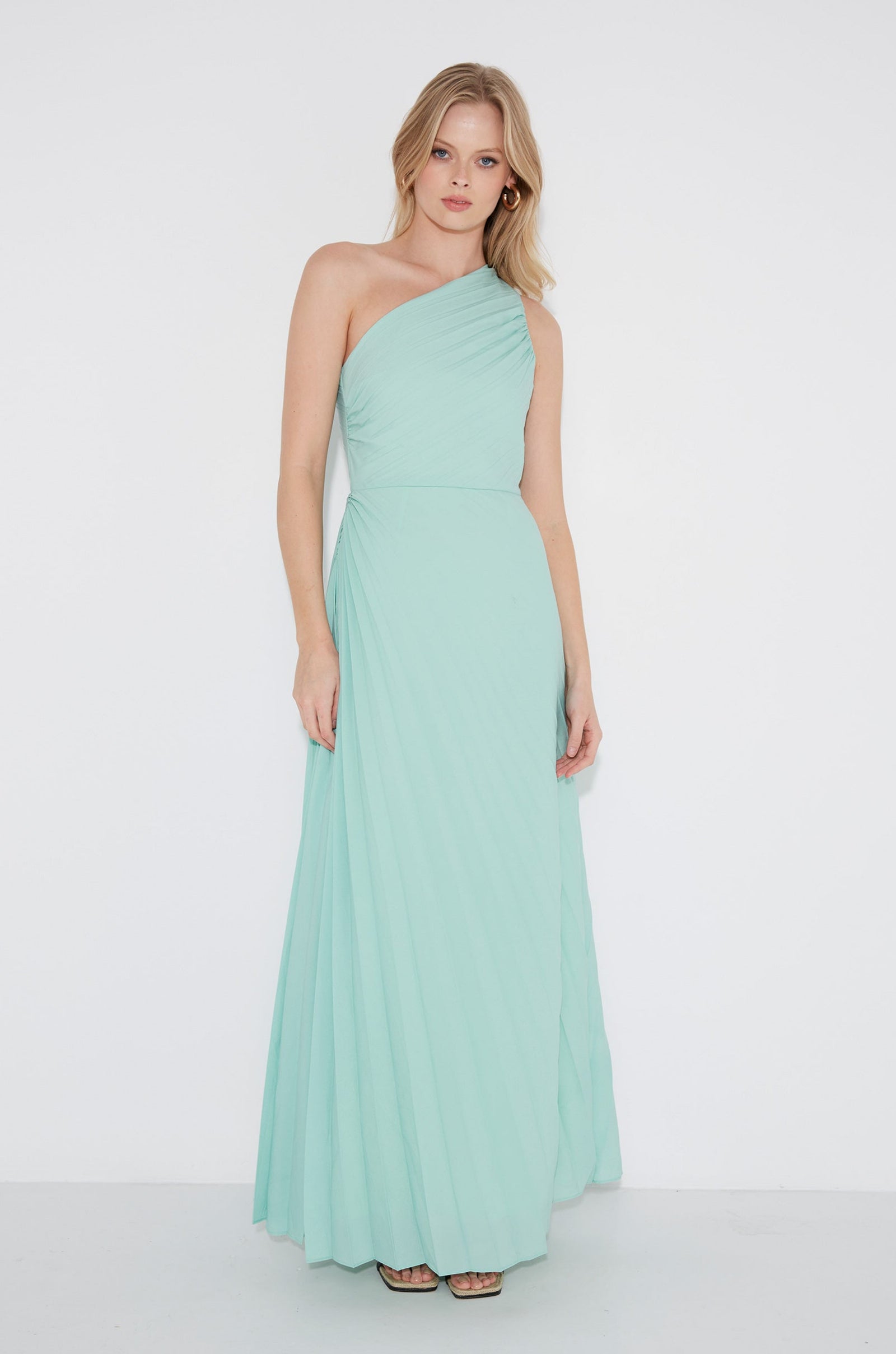 pastel mint green dress Azalea One Shoulder Dress - Lilac Purple, Iris / S | AU8